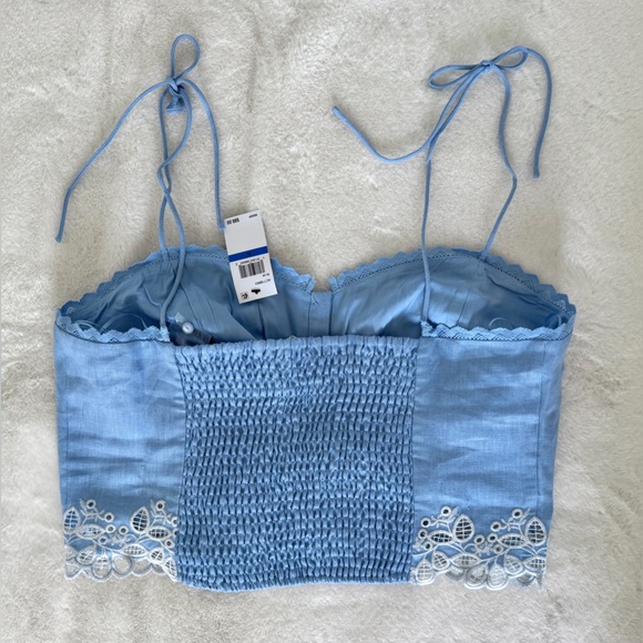 ASTR the Label Kiya Eyelet-Trim Crop Top, Size XL - NWT - Picture 5 of 9